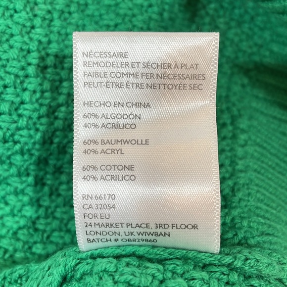 Urban Outfitters Sweater Size S Green Cable Knit EUC - Picture 9 of 9